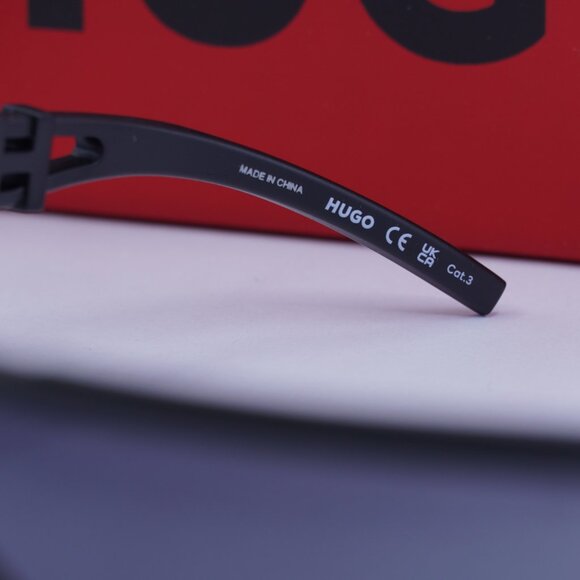 Hugo Boss HG 1284/S 0807 IR Shield Sunglasses - Black/Grey - Picture 8 of 10